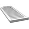 Ekena Millwork Octagonal Top Surface Mount PVC Gable Vent w/ 2"W x 2"P Brickmould Sill Frame, 16"W x 42"H GVPOT16X4203SN - alternate 2